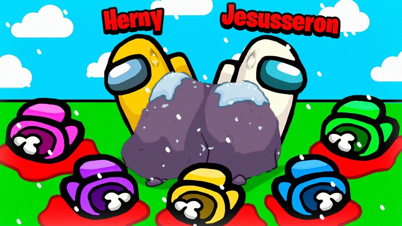*NOS ESCONDEMOS detras de un PIEDRA AMONG US*