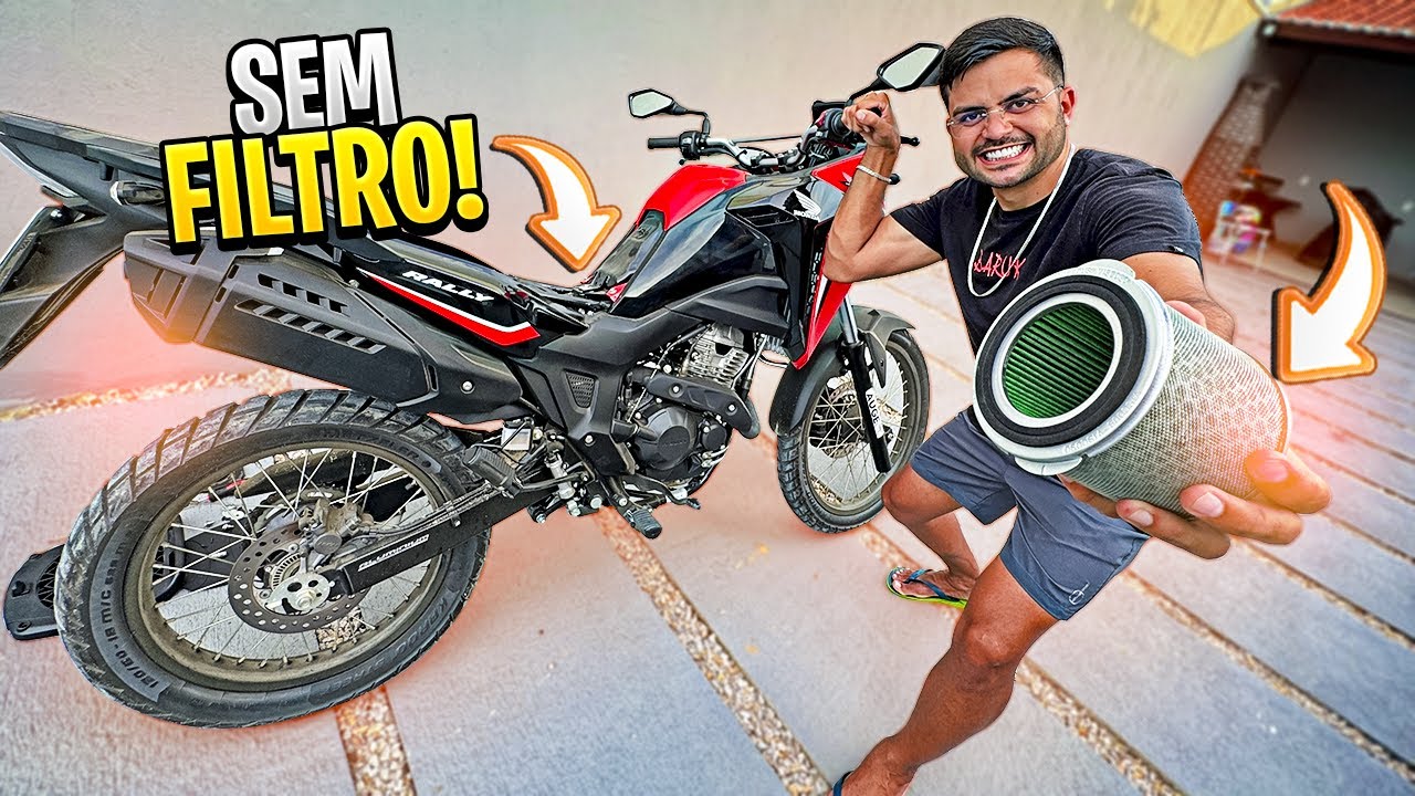 TIREI O FILTRO DE AR DA SAHARA 300 2024 *Som esportivo*