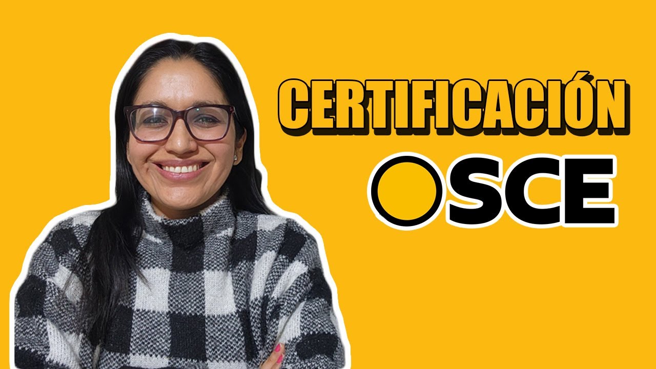 CERTIFICACIÓN OSCE