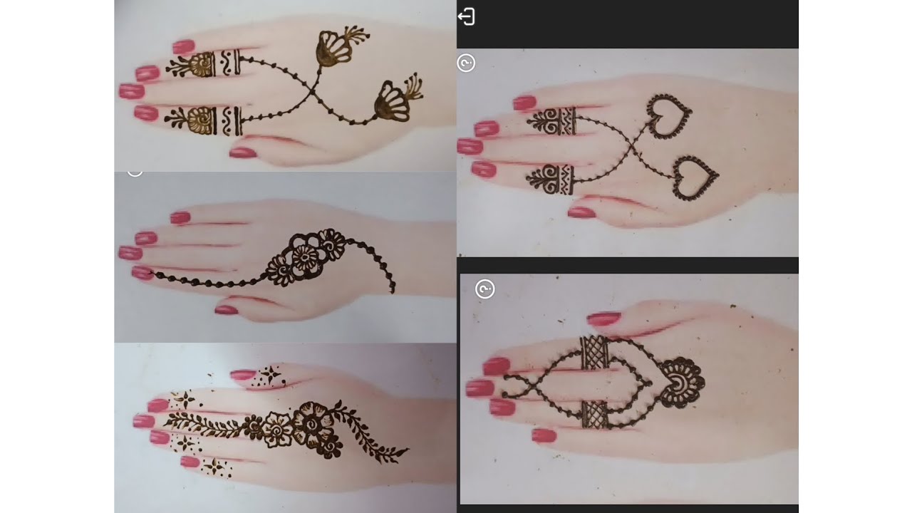 Top 5 beautiful and unique mehandi designs #mehndi #hennatatto #henna #henna #hennadesigns 