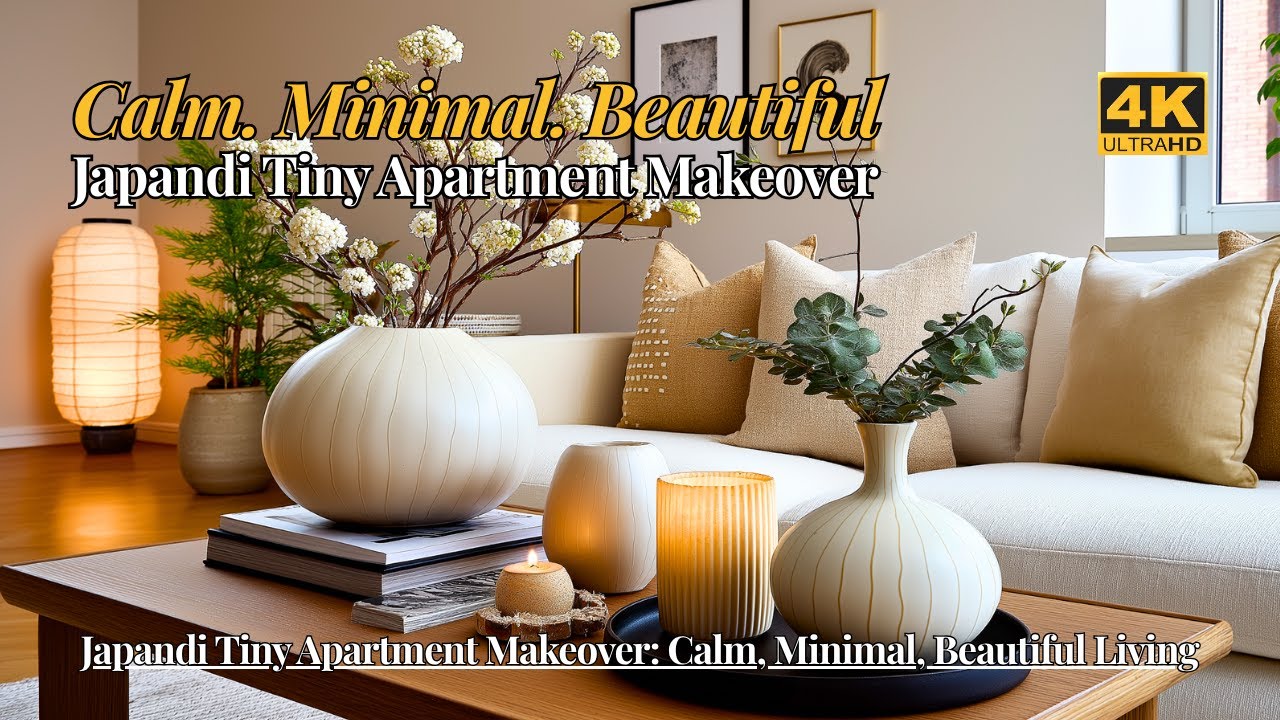 Japandi Tiny Apartment Makeover | Calm, Minimal, Beautiful Living
