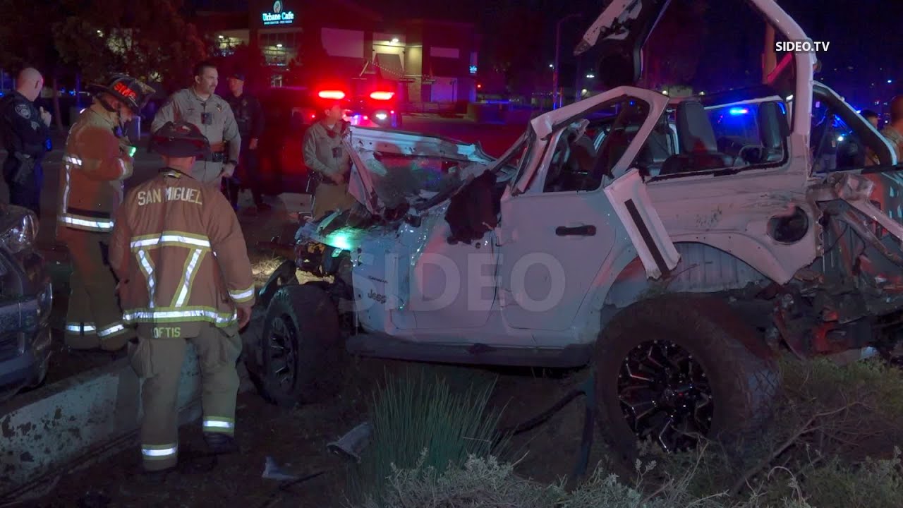Vehicle Rescue: Pursuit Suspect Crashes At High Speeds in El Cajon