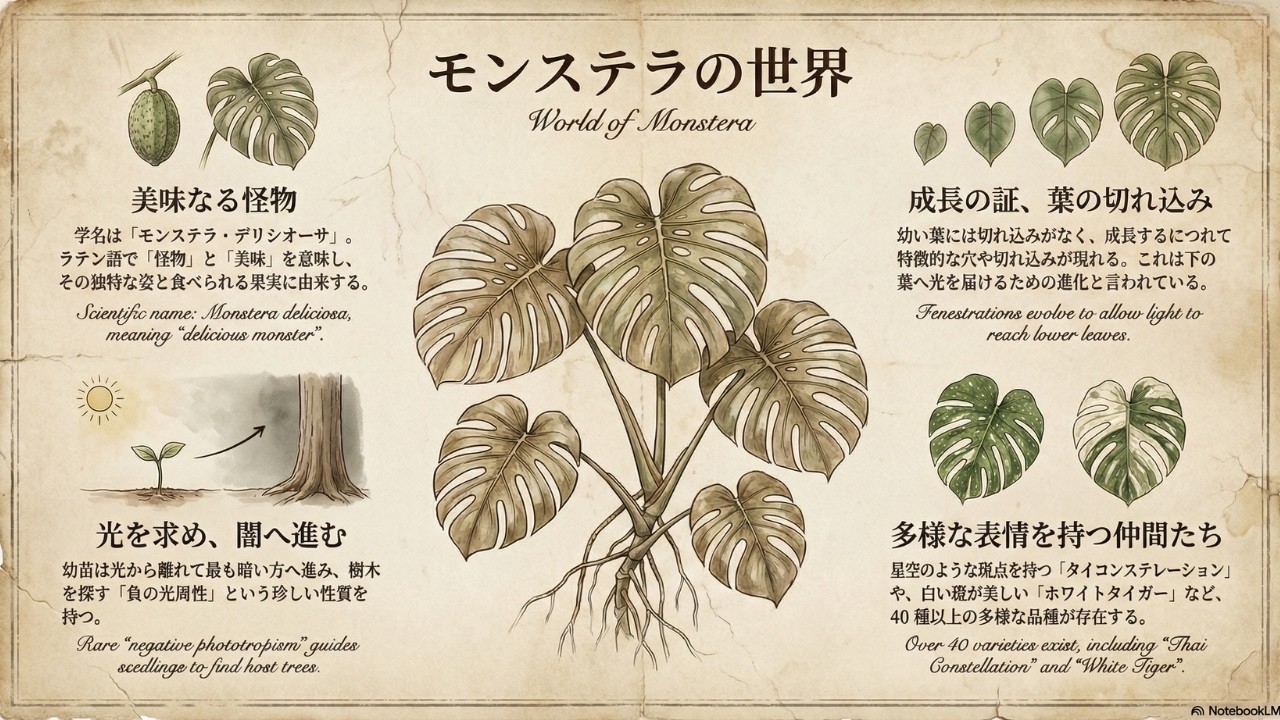 【観葉植物の象徴】モンステラの世界を徹底解説