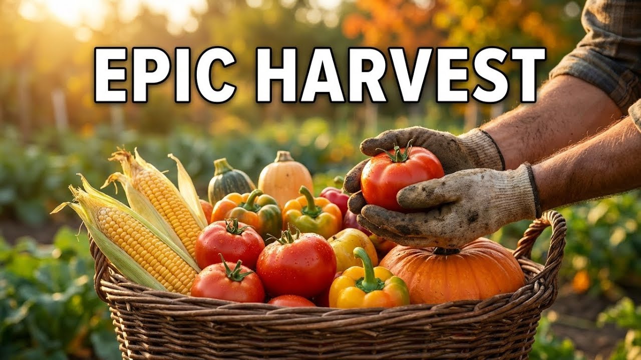 EPIC Garden Harvest: From Seed to Table Time-Lapse!