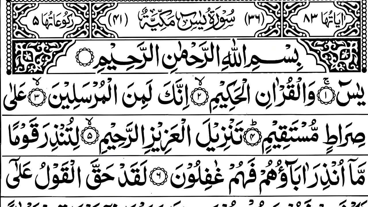 Surah Yasin (Yaseen) Full | سورۃ یس  ☘️ Surah Yasin Full | Best Quran |  Recitation | Episode 101