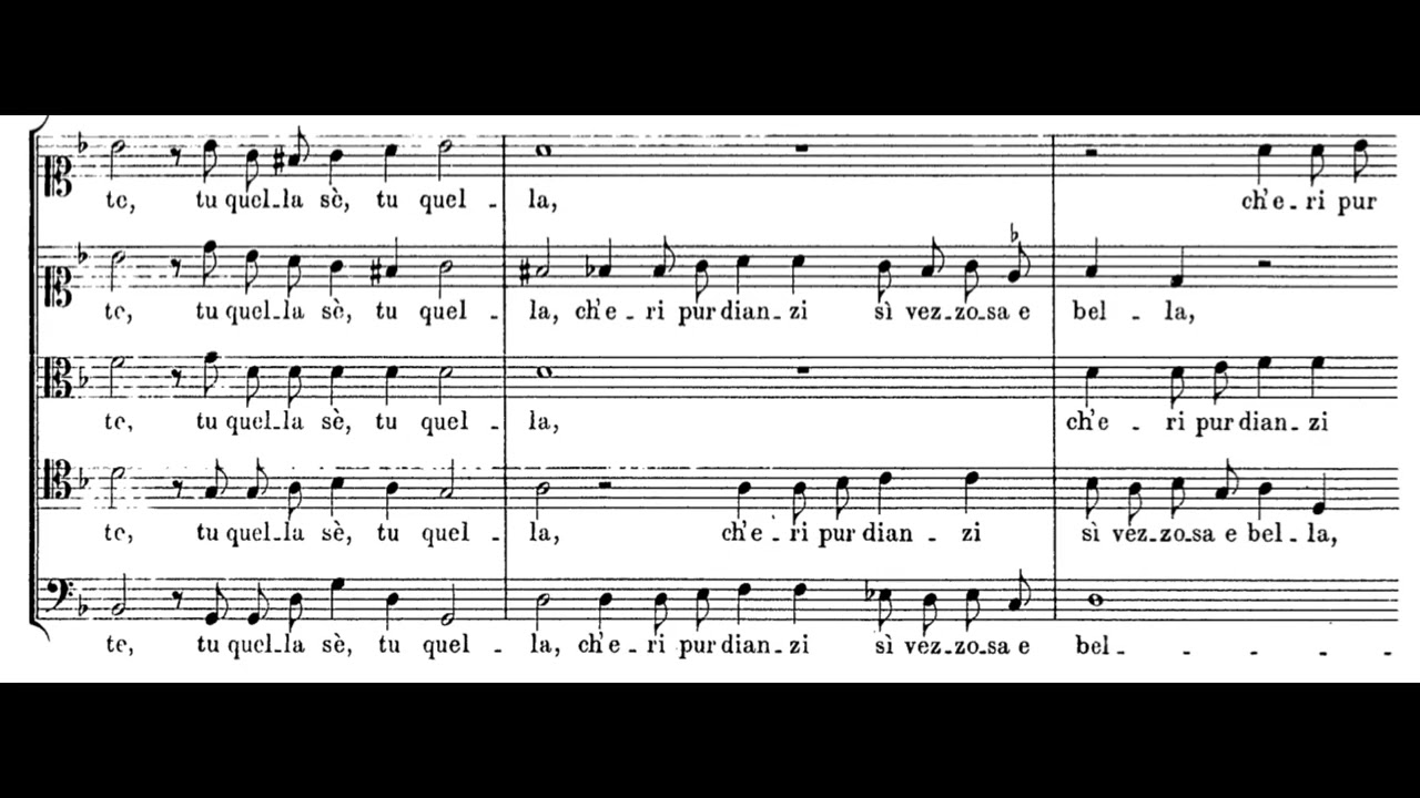 O primavera (H. Schütz) Score Animation