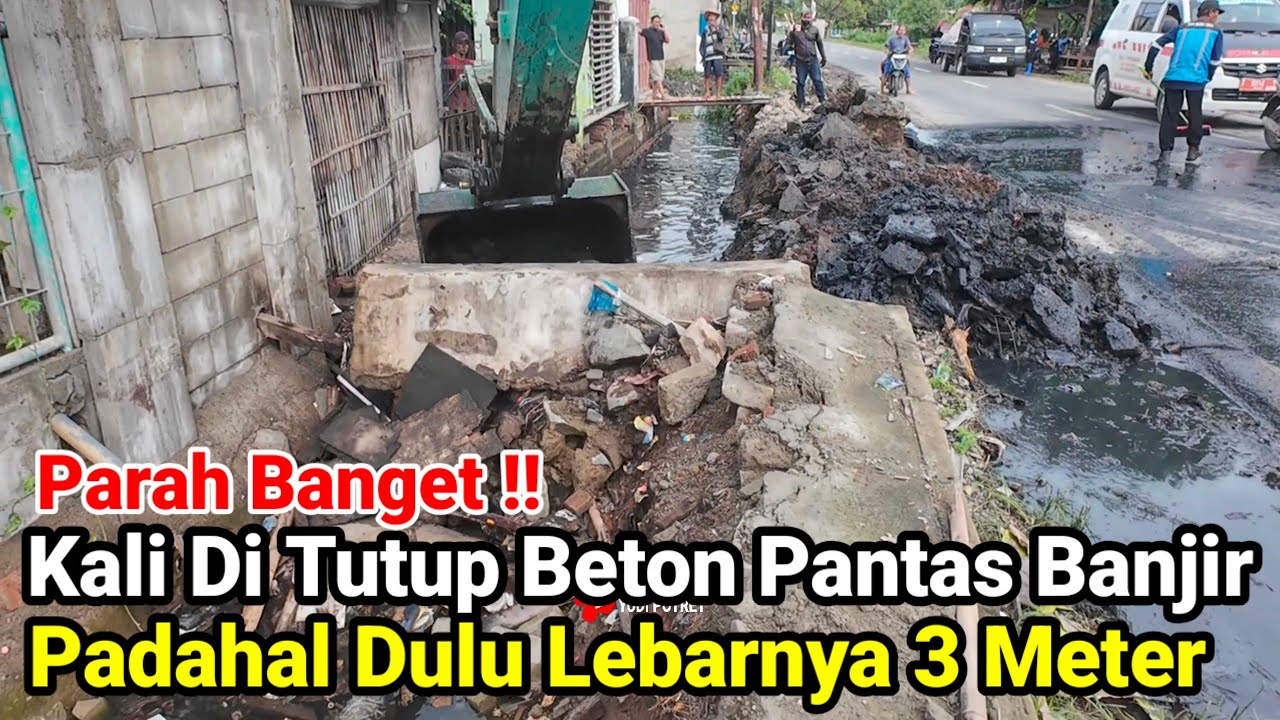Ngeri‼️Pantesan Karawang Banjir Terus Lumpur Hitam Di Kali Apur Sangat Parah