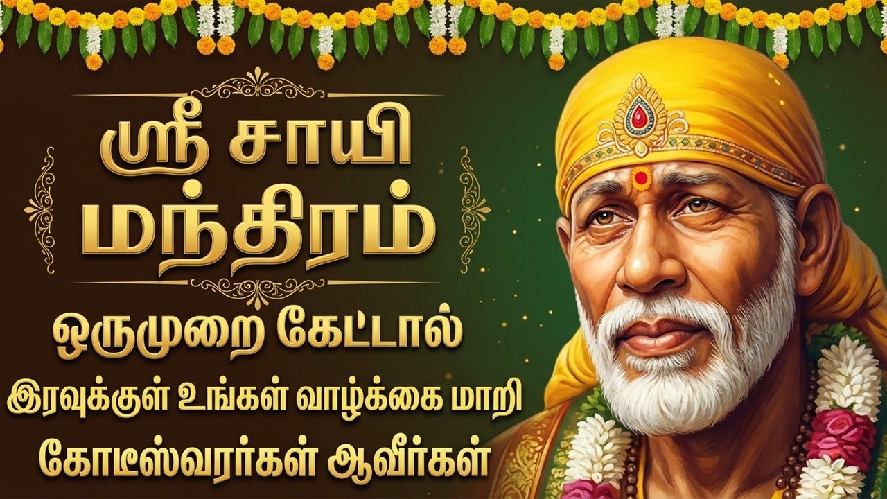Thursday Special Sai Baba Tamil Devotional Songs | Popular Sai Baba Bakthi Padalgal