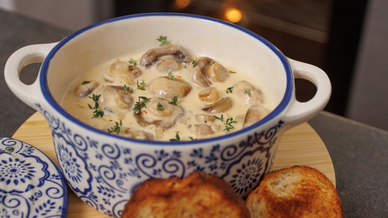 CHAMPIÑONES en crema irresistibles que te fascinarán