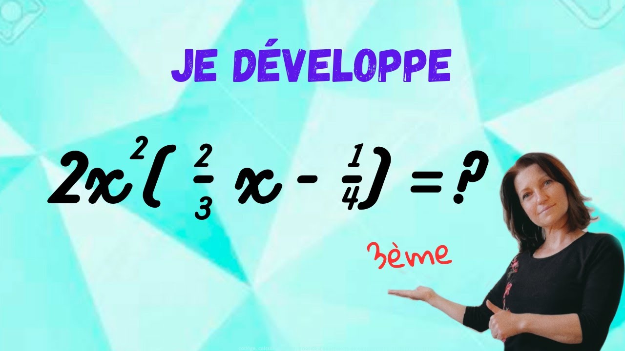 développement avec des fractions et des puissances. niveau 3ème. Abonnement gratuit 🔔 👍🏻
