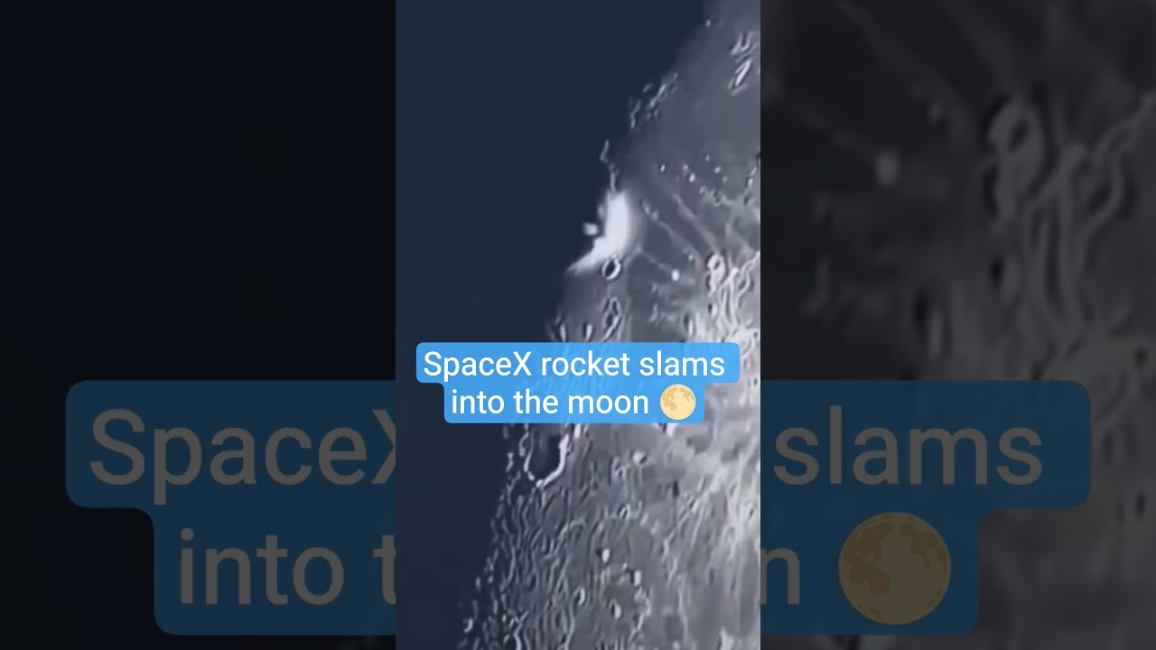 SpaceX rocket Ends in a Dramatic Crash! 🌕🚀💥 #SpaceX #Moon #RocketCrash #SpaceNews #Shorts