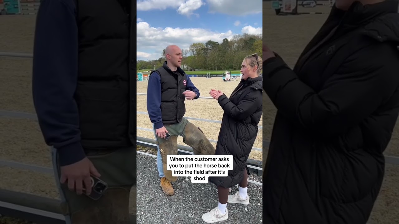 Always that one customer #shortswithcamilla #horse #farrier #comedy #equestrian #horse