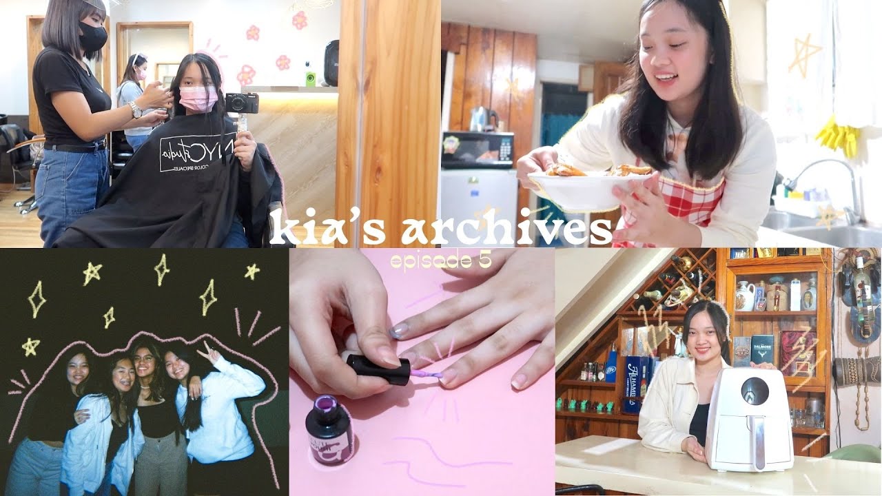 kia's archives ep. 5 🍯 cook with me 🍳 new hairstyle, out w friends, and nails check! 💇🏻‍♀️💅🏻