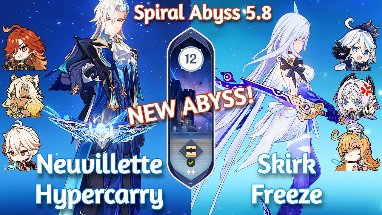 C0 Skirk Freeze x C0 Neuvillette Hypercarry - NEW Spiral Abyss 5.8 | Genshin Impact