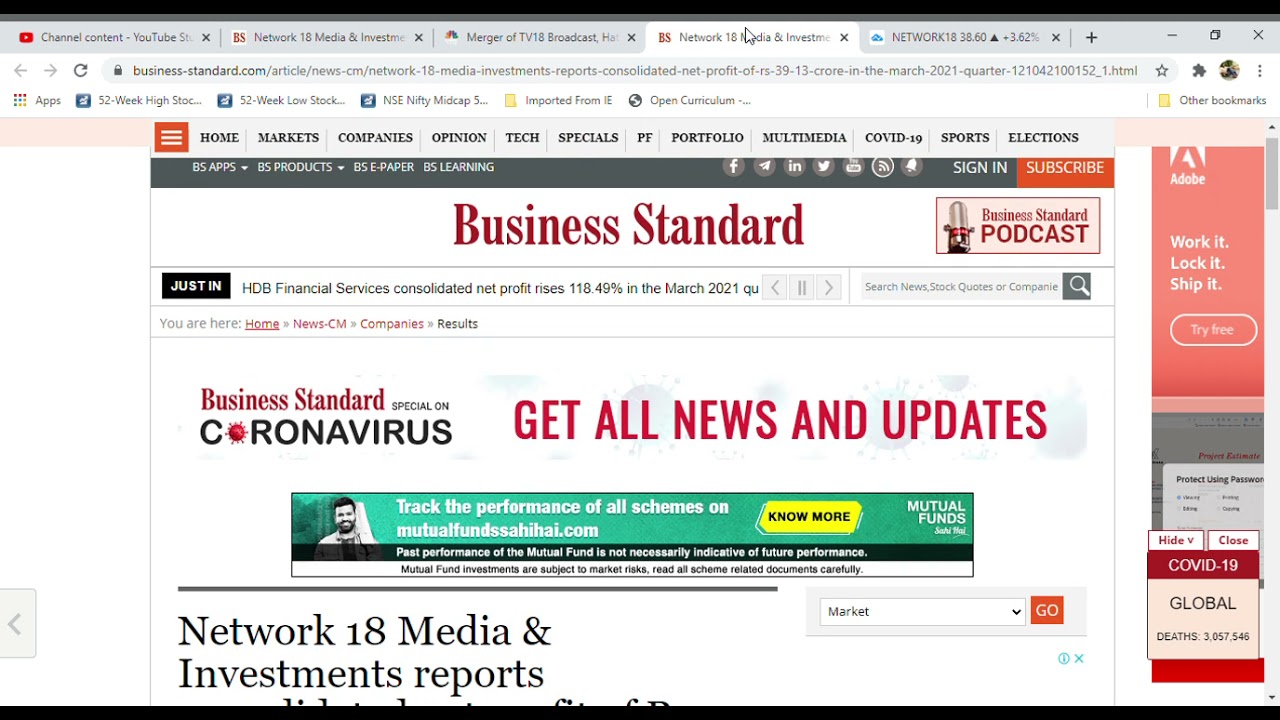 Network 18 Latest News l Den Networks Latest News l Hathway Latest News l TV18 Latest News
