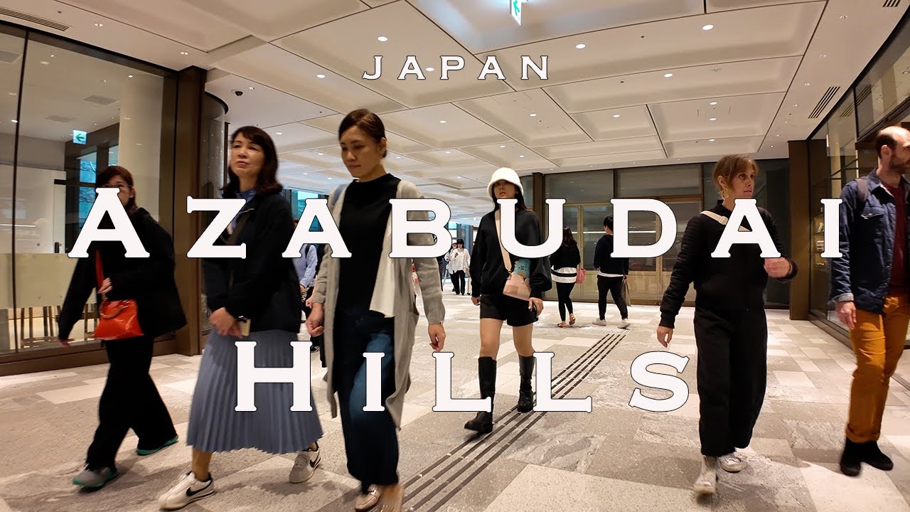 Azabudai Hills 4K Walking Tour (Tokyo Japan) - Tour with Captions & Immersive Sound.麻布台ヒルズ
