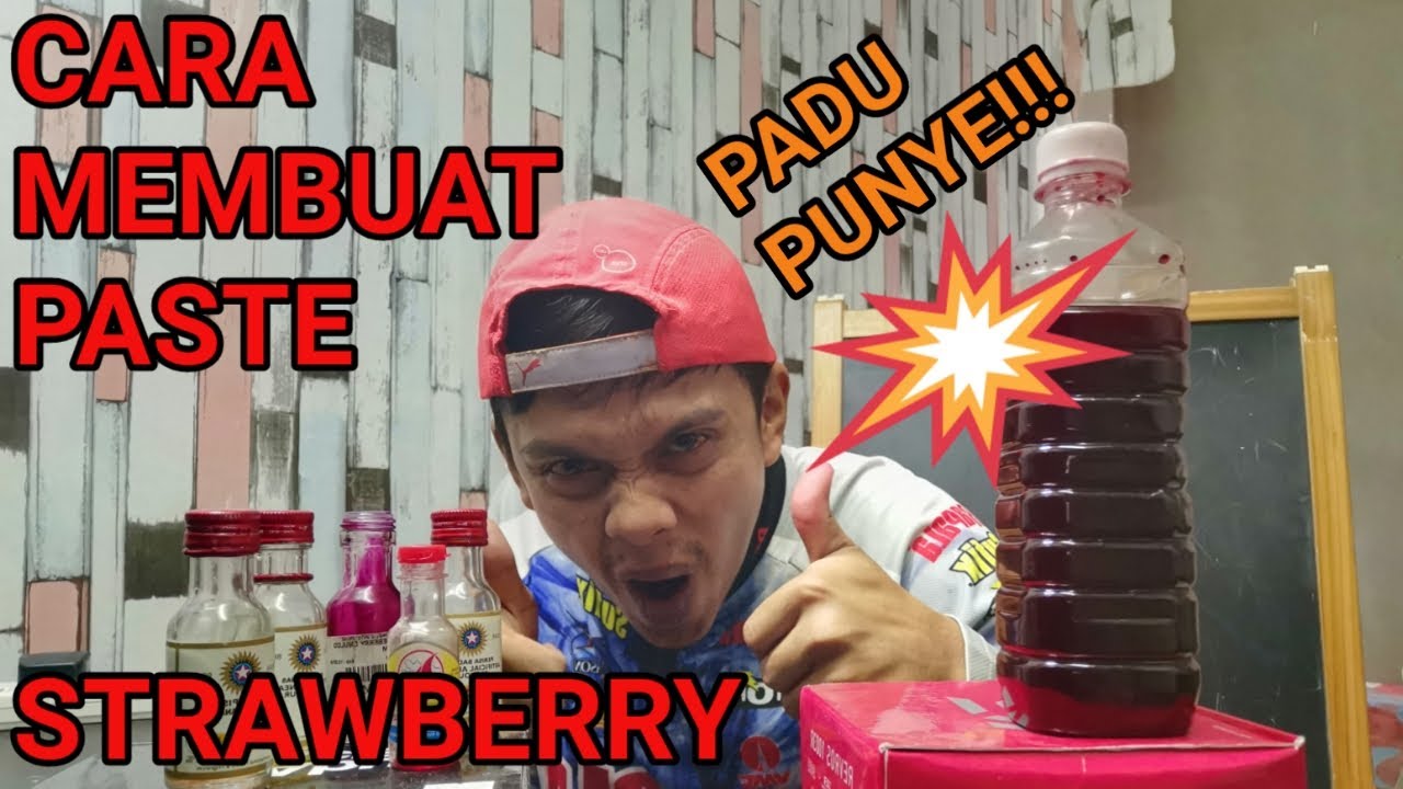 RESEPI RAHSIA MEMBUAT STRAWBERRY PASTE UMPAN IKAN PATIN (BUKAN LAGI RAHSIA) SOS PADU!!!!