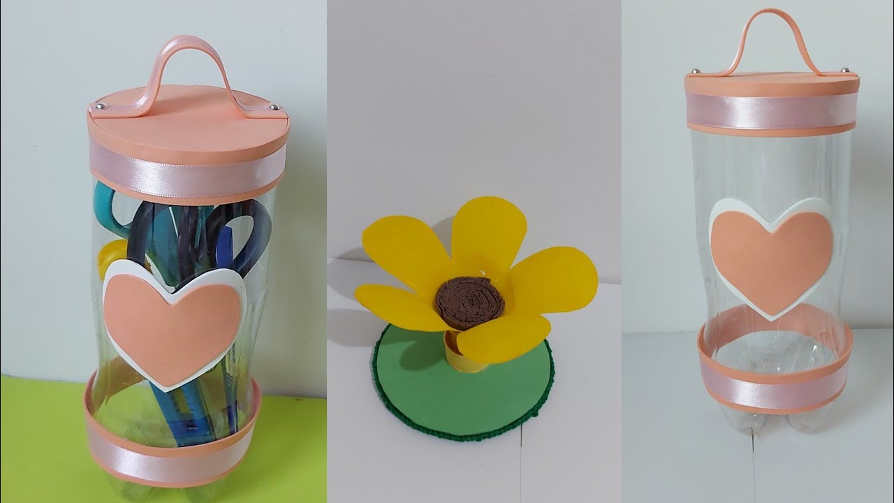 2 IDEIAS de artesanato com garrafa pet | Faça você mesmo