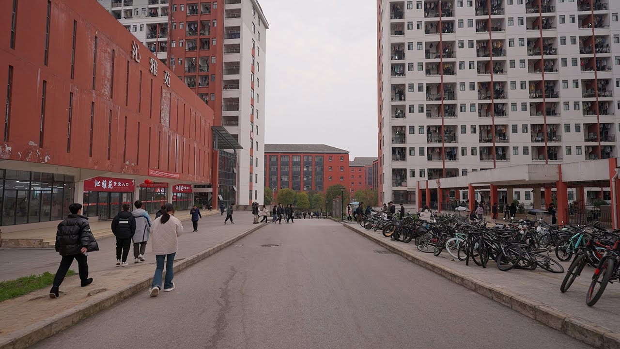 [4K]Walk in Guizhou University and see the life of college students