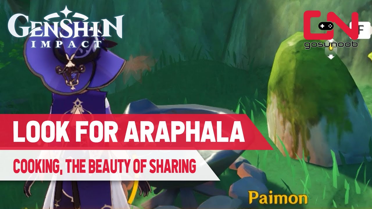 Look for Araphala in the Beaty of Sharing Genshin Impact