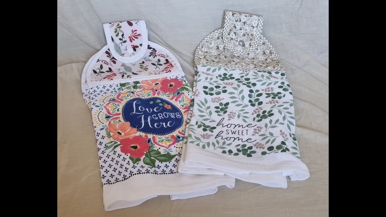 Today I am making  2  hanging tea towel sets