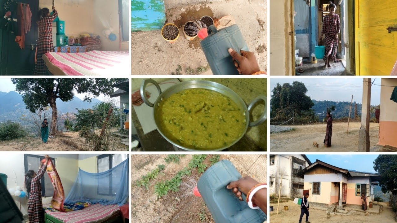 পাহাড়ী গ্রামের সকালের রুটিনটা একটু পরিবর্তন করে নিলাম আজ থেকে নতুন রুটিন।।