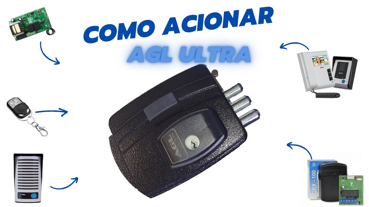 Como ligar botão, receptor, interfone e outros periféricos na fechadura AGl Ultra
