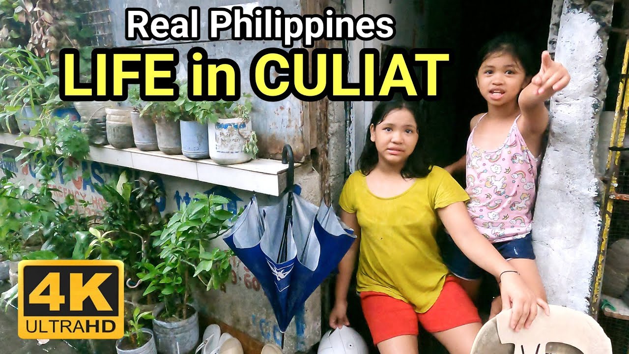 DISCOVER ALLEYWAY LIFE in CULIAT | Rainy Walk on Culiat to Pasong Tamo Philippines [4K] 🇵🇭