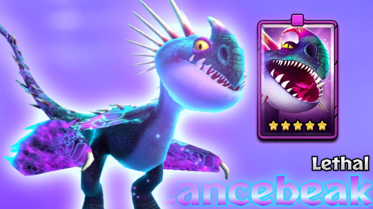 Lethal Lancebeak - 5-Star Premium Purple Deadly Nadder | Dragons: Titan Uprising