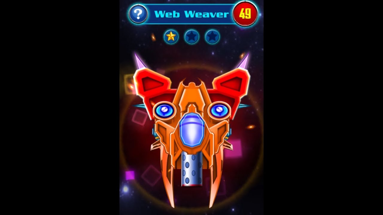 **DEFEATED WEB WEAVER BOSS 49**BOSS MODE Galaxy attack: Alien shooter no slow