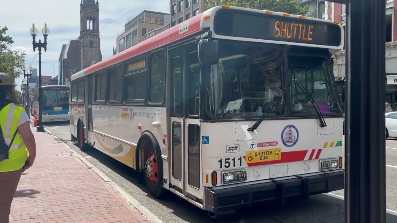 Golden Gate Transit comes to Boston: Ride ex GGT Orion V 1511 on the Orange Line Shuttle