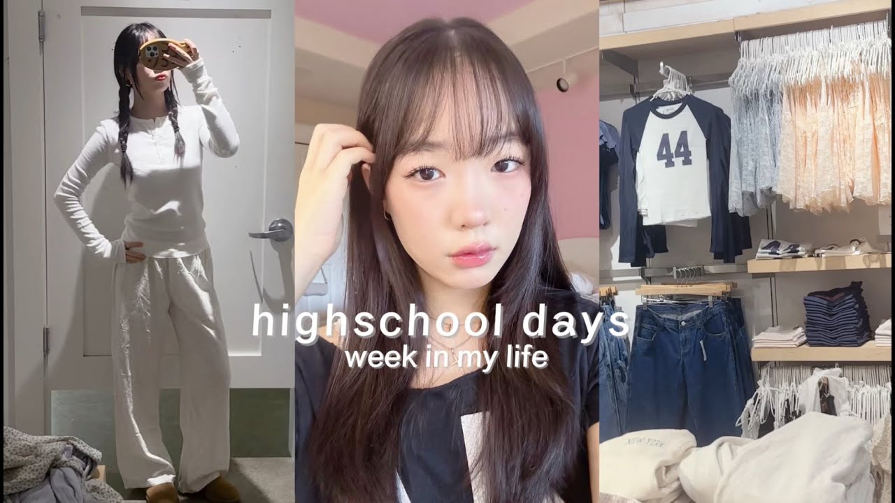 ౨ৎ HIGHSCHOOL DIARIES 📓 : cafe dates, shopping, studying, fun w friends 🧸