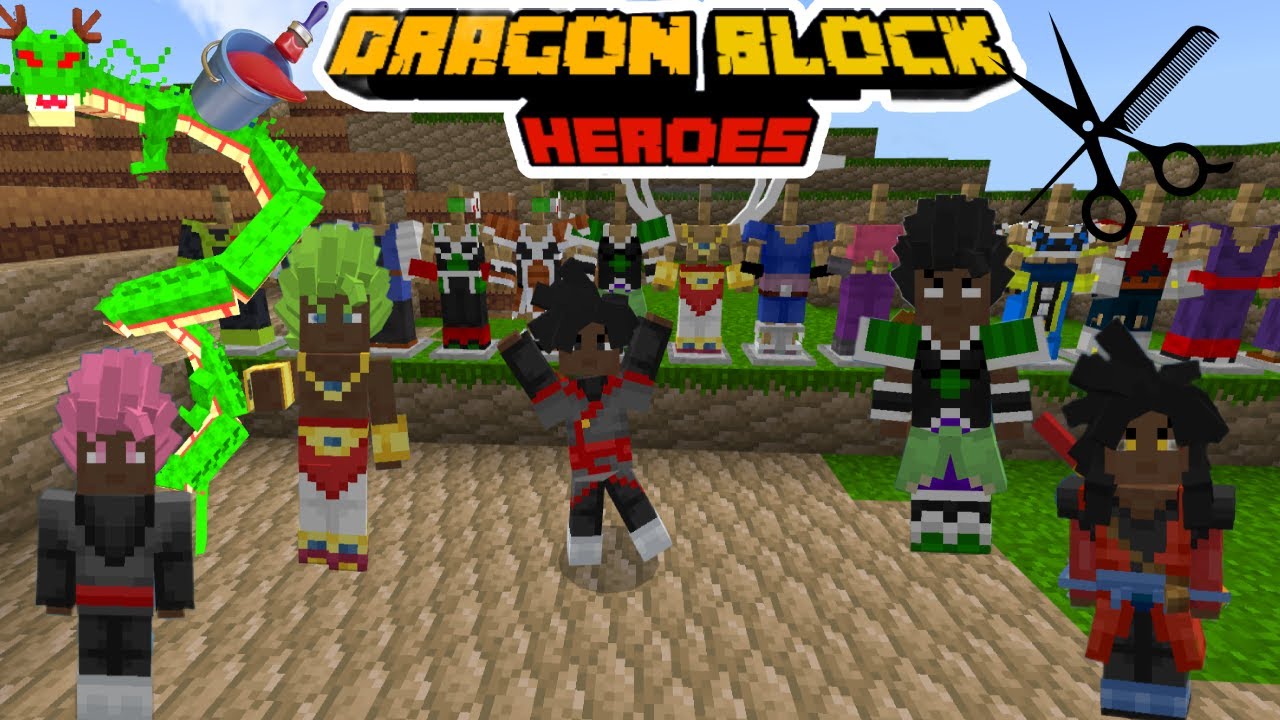 Dragon Block Heroes Addon/Mod Mcpe 1.20.30 Tutorial ep2 Clothes and Accessories