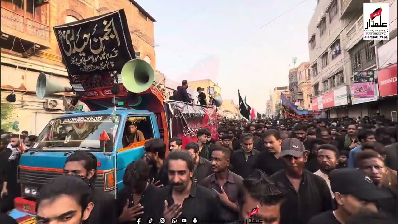 08 Rabi Ul Awal || Juloos E Chup Tazia || Qadam Gah Moula Ali(as) || Hyderabad Sindh 