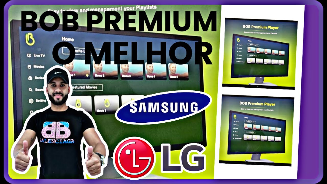 ✅LAN&Ccedil;OU MAIS UMA NOVIDADE PARA SUA TV APLICATIVO BOB PLAYER PREMIUM  QUALIDADE SENSACIONAL ✅