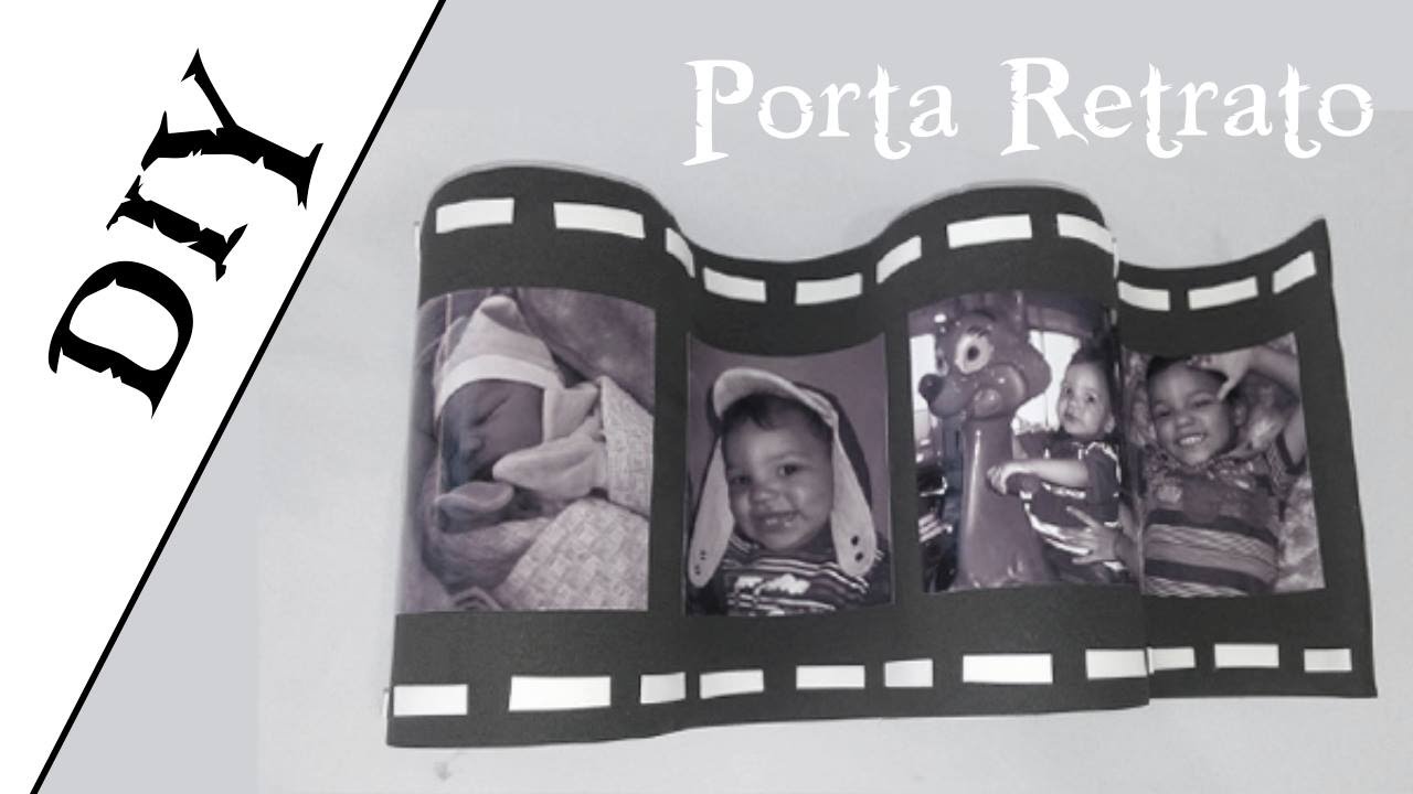 Como fazer porta retrato  com rolos de papel