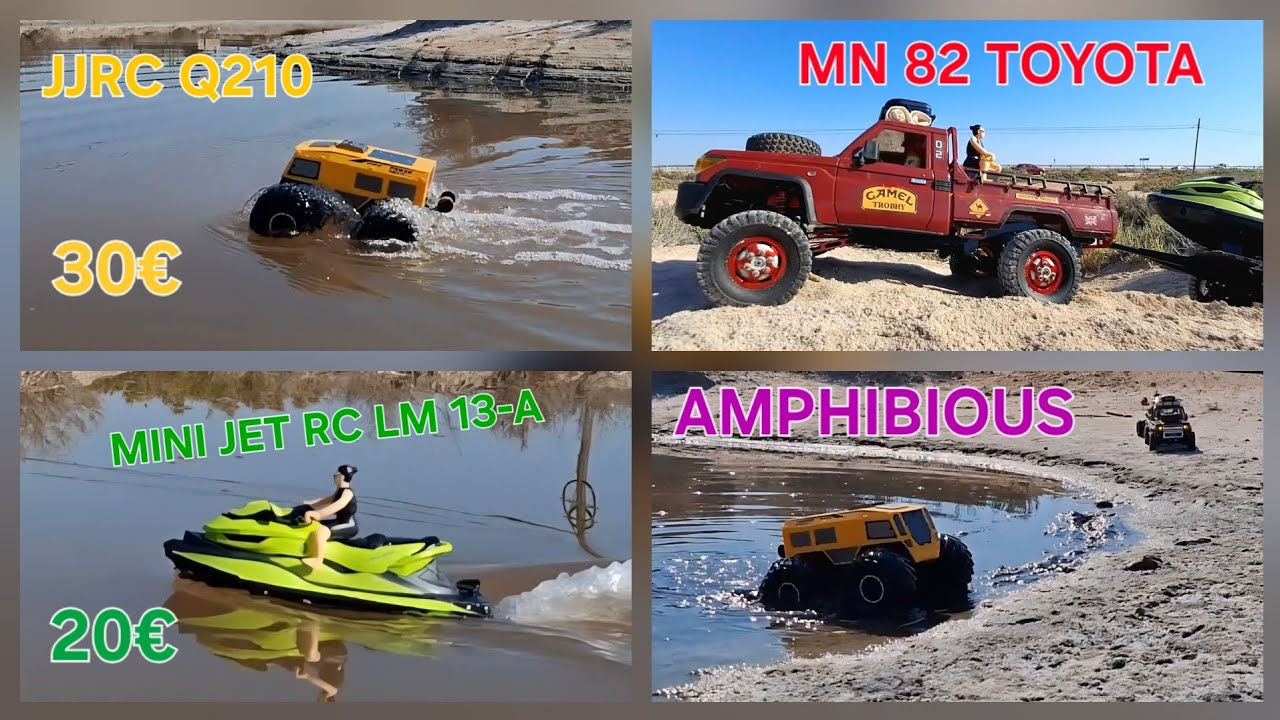 MN 82 TOYOTA LAND CRUISER, MINI JET RC LM 13-A, AMPHIBIOUS JJRC Q210#best #offroad #4x4rwd
