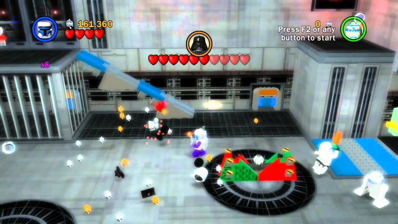 Let's Play Lego Star Wars: The Complete Saga - Ep 5 Ch 5 ~ Cloud City Trap ~ Free Play 1 of 1