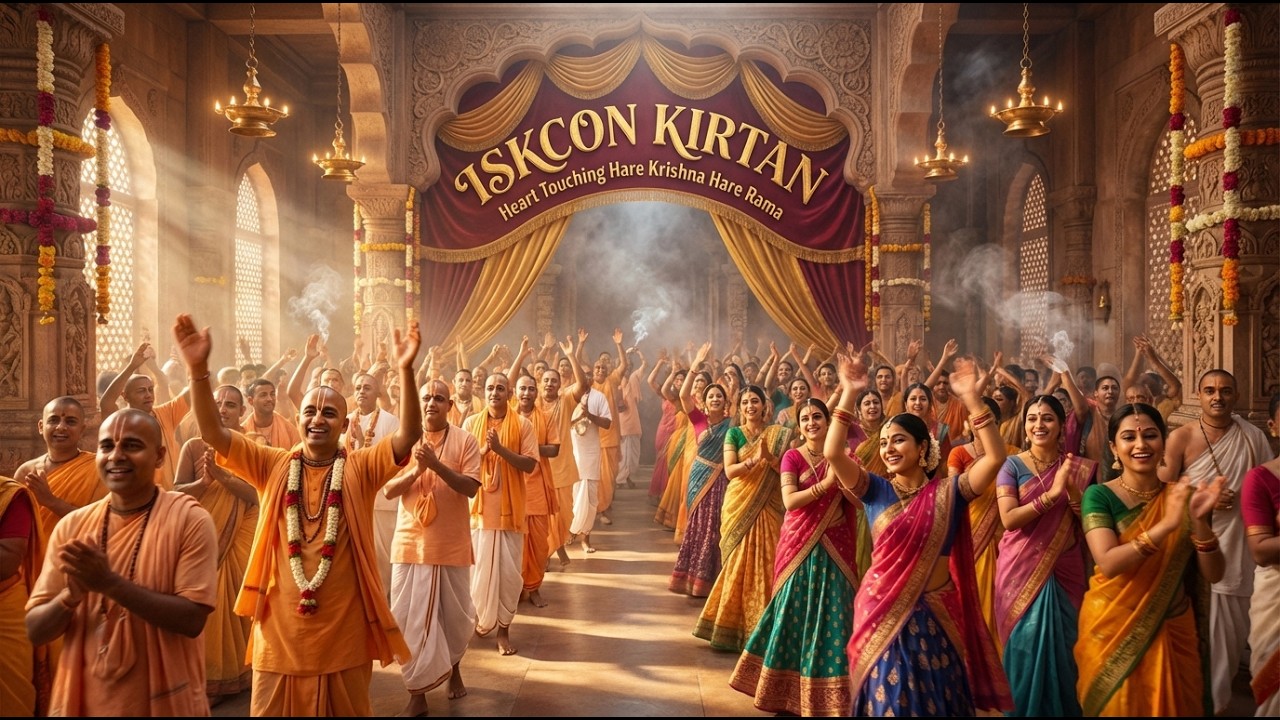 Best ISKCON Kirtan | Hare Krishna Hare Rama 1 Hour 16 Minutes Chant | Stress Relief & Inner Peace