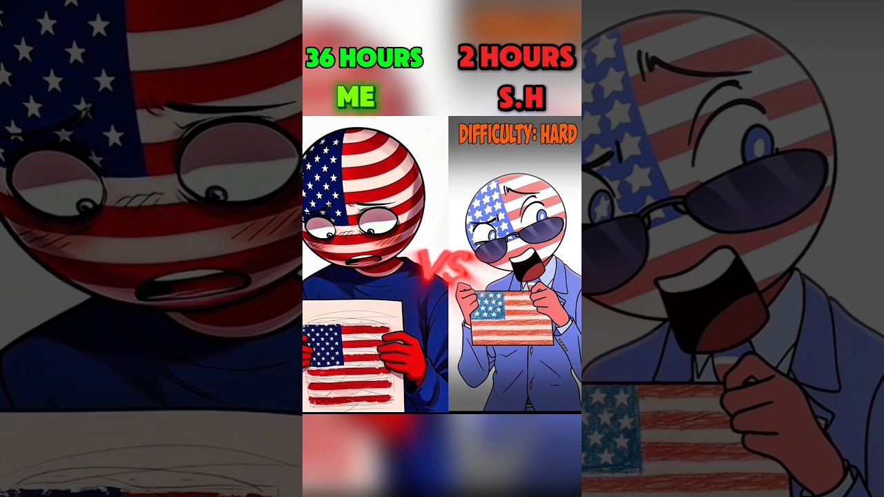 My Animation Vs My Competitor (State Human) #countryhumans