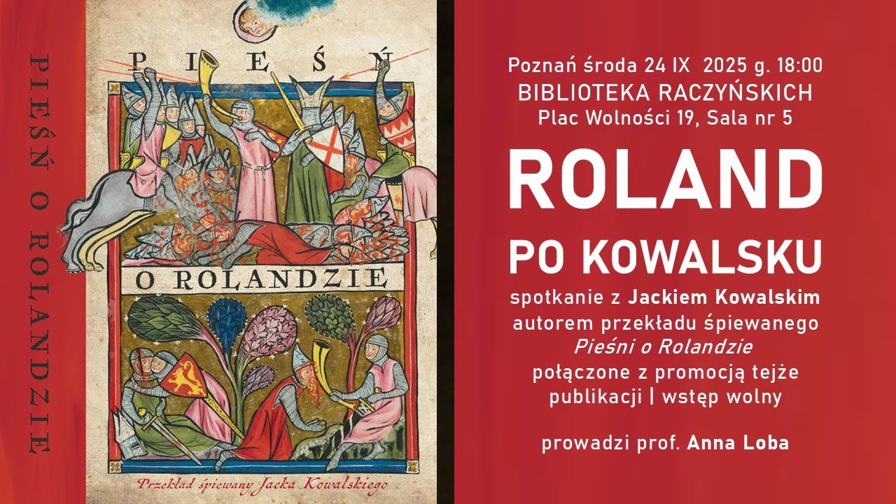 ROLAND PO KOWALSKU - w Bibliotece Raczyńskich 24 IX 2025