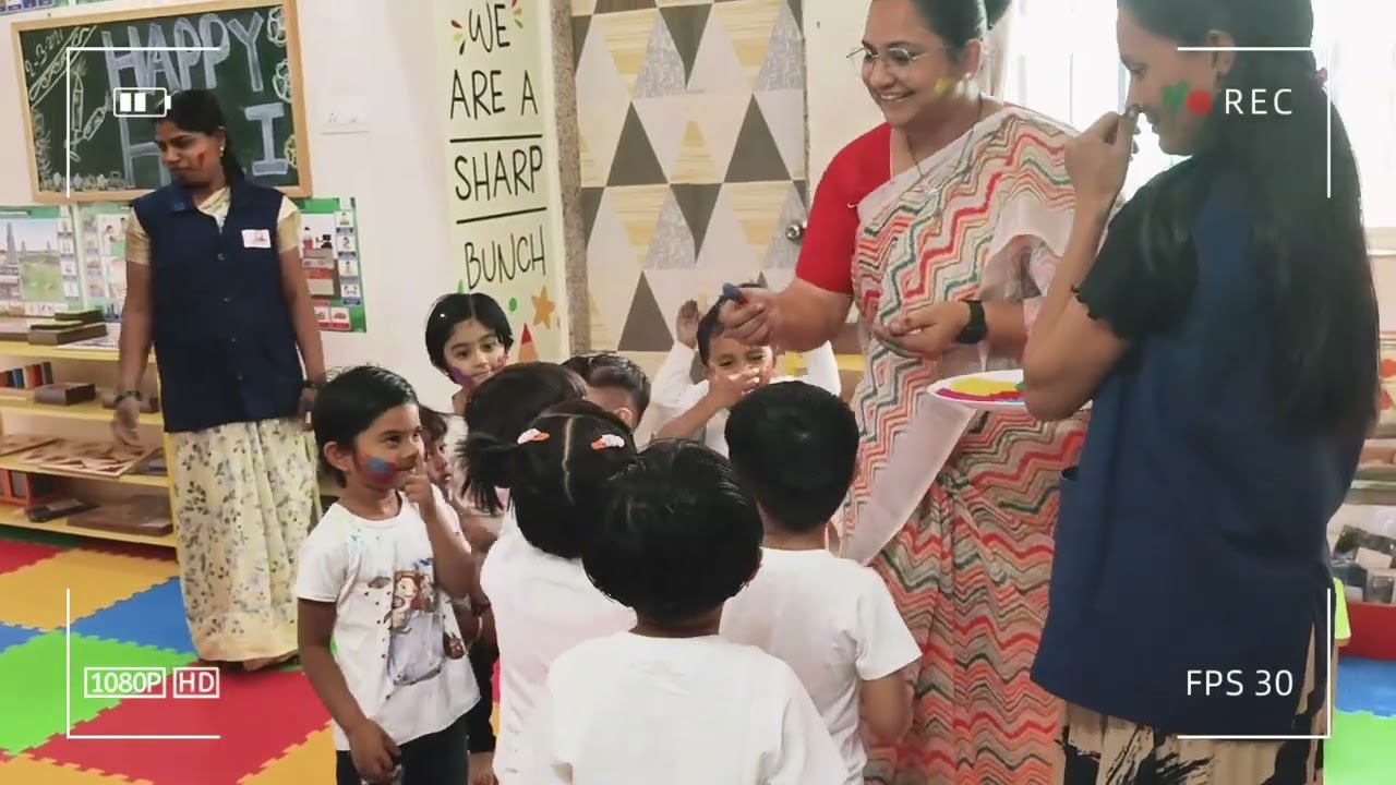 🌈✨ Holi Celebration at Adhyay Preschool ✨🌈