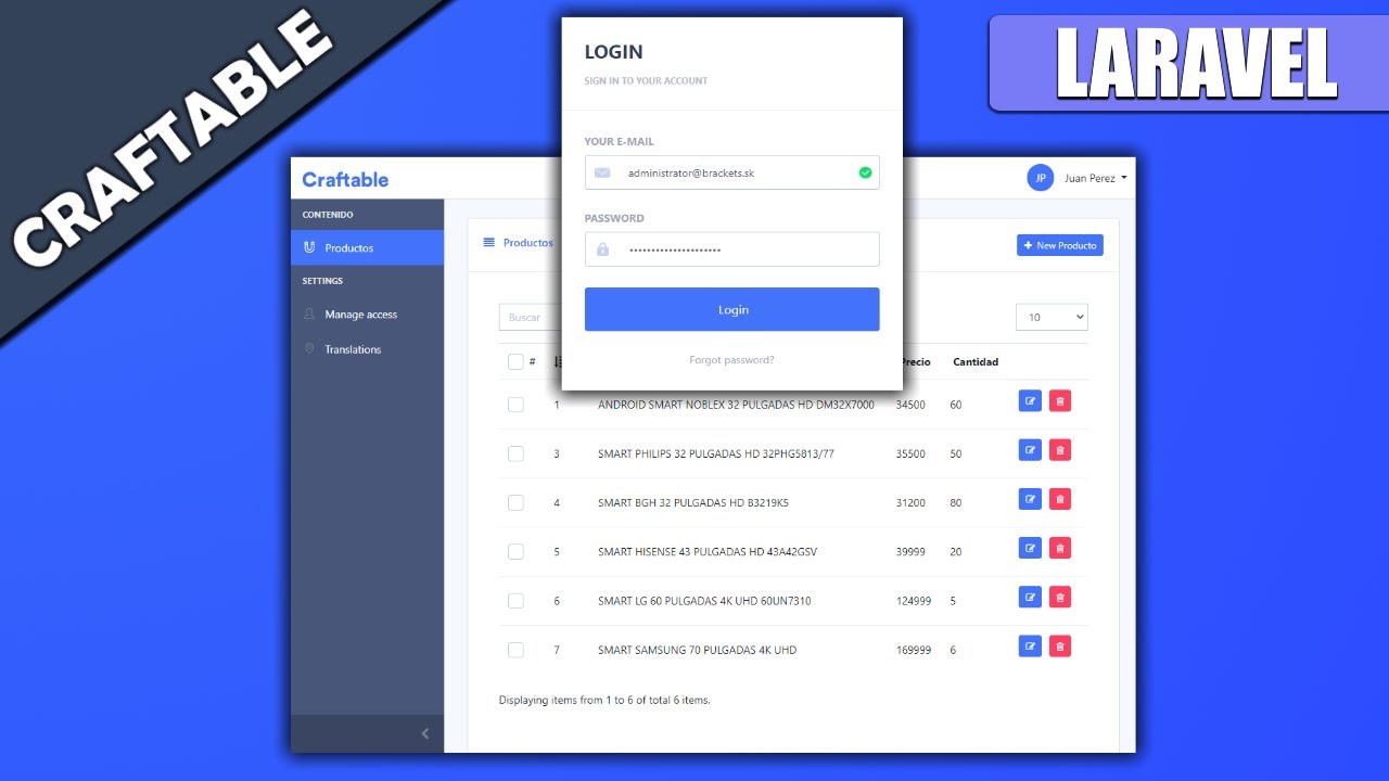 Craftable - CRUD generator para Laravel
