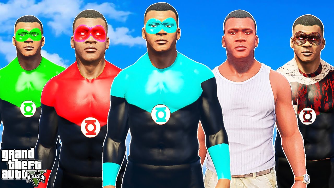 FRANKLIN BECAME RED LANTERN (GTA 5 Mods) #022
