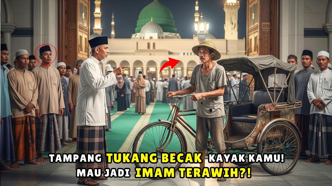 “Tampang Tukang Becak Mau Jadi Imam?” Warga Mengejek… Sampai Rahasianya Terbongkar