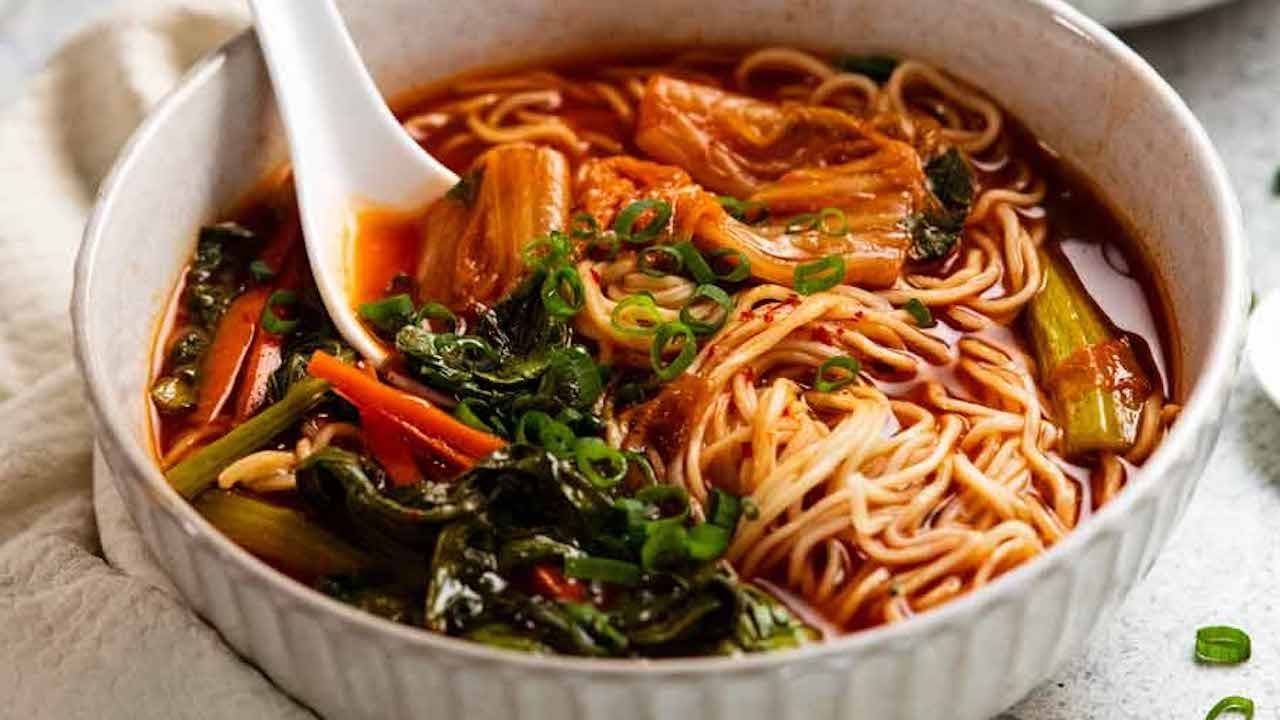 Spicy Korean Noodle Soup