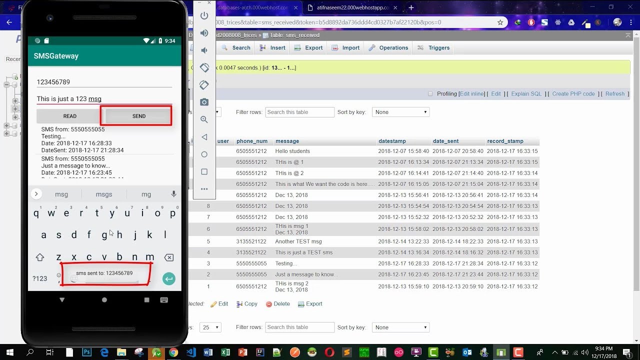 How to create a complete SMS Gateway app (android app)