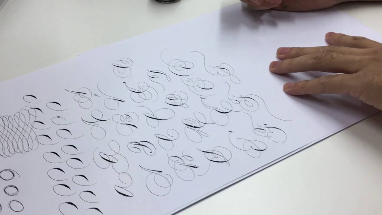 Ornamental Capital - Calligraphy By Hoang