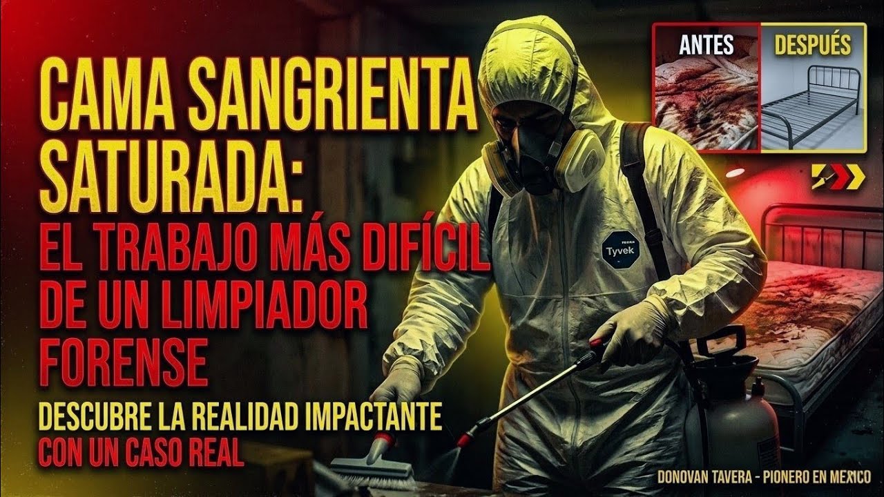 Limpieza Forense Limpiador Forense cama sangrienta saturada💀