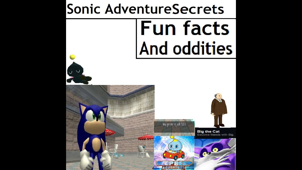 Sonic Adventure Secrets, Facts and Oddities